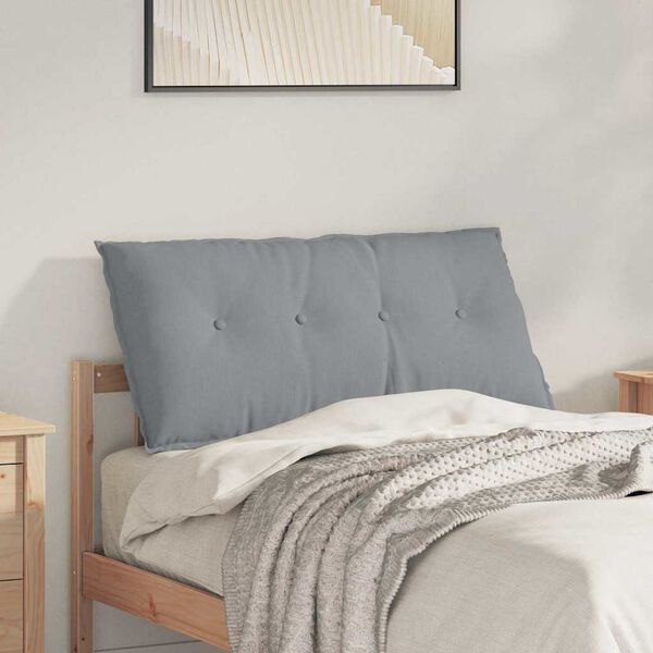 vidaXL Apsaugos Pagalvė &Scaron;viesiai pilka 100 x 19 x 50 cm audinys