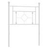 vidaXL Metalinis pakaitinis galvūgalis, baltos spalvos, 75cm