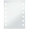 vidaXL Sieninis vonios kambario veidrodis su LED, 60x80cm