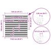 vidaXL zebrinės žaliuzės 120x150 cm audinio plotis 115,9cm poliesteris