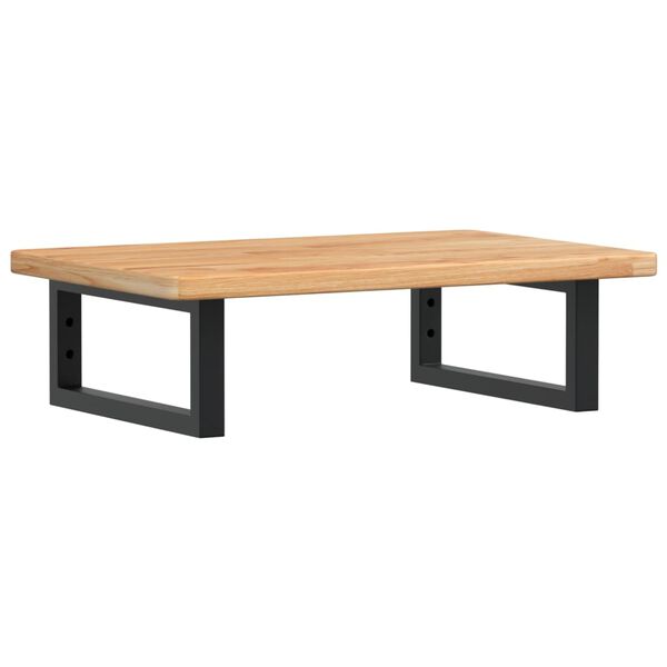 vidaXL Lentyna praustuvui, plienas ir ąžuolo medienos masyvas