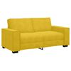 vidaXL Dvivietė sofa, geltona, 180x78x84 cm, aksomas
