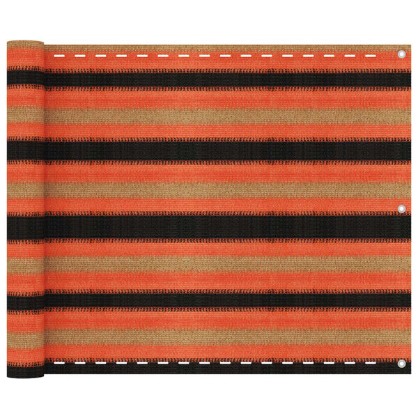 vidaXL Balkono pertvara, įvairių spalvų, 75x500cm, HDPE