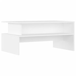 vidaXL Kavos staliukas, baltos spalvos, 90x55x42,5cm, apdirbta mediena