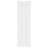 vidaXL Sieninė lentyna, baltos spalvos, 75x16x55cm, apdirbta mediena
