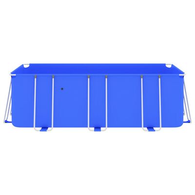 vidaXL Baseinas su plieno rėmu, mėlynas, 400x207x122 cm