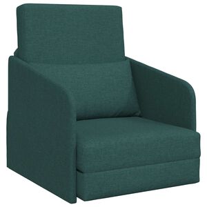 vidaXL Sofa lova Tamsiai žalia 65 x 80 x 83 cm audinys