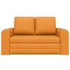 vidaXL Sofa lova 60cm Tamsiai geltona audinys
