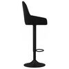 vidaXL Baro taburetės, 2vnt., juodos spalvos, aksomas