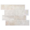 vidaXL Metro plytelė 10 vnt. &Scaron;viesiai ruda marmuro 29 x 21 cm