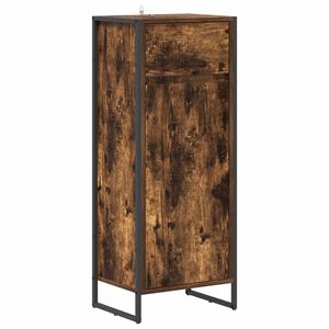 vidaXL Vonios spintelė su stalčių Dūminis ąžuolas 40 x 30 x 100 cm