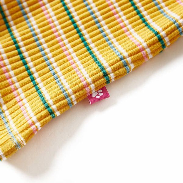 Vaiki&scaron;ki mar&scaron;kinėliai ilgomis rankovėmis, geltonai rudi, laisvu kaklu