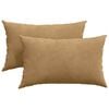 vidaXL Sofa Pagalvės 2 pcs Ruda 50 x 30 cm Kordūrinis audinys