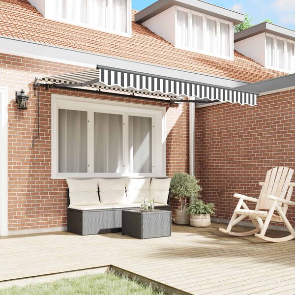 vidaXL I&scaron;traukiama markizė Antracitas 250 x 200 cm audinys