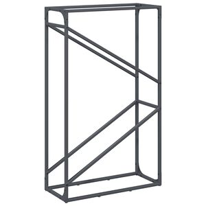 vidaXL Malkų lentyna, antracitas,60x25x100cm, &scaron;altai valcuotas plienas