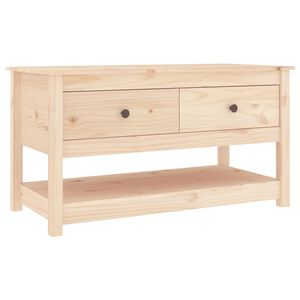 vidaXL Kavos staliukas, 102x49x55cm, pu&scaron;ies medienos masyvas