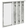 vidaXL Prikabinamas paltas Sieninis Betono pilka 84 x 10 x 80 cm