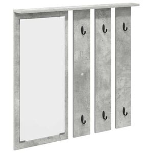 vidaXL Prikabinamas paltas Sieninis Betono pilka 84 x 10 x 80 cm