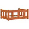 vidaXL Šuo Lova Vaško ruda 65,5 x 50,5 x 28 cm Kietos pušies mediena