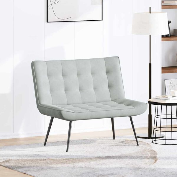 vidaXL Suoliukas &Scaron;viesiai pilkas 110x74x84 cm Velvet