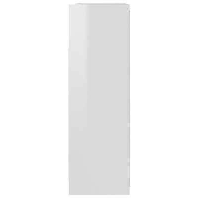 vidaXL Veidrodinė vonios spintelė, balta, 62,5x20,5x64cm, MDP, blizgi