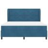 vidaXL Kiemas lova su čiužiniu Tamsiai mėlyna 200 x 180 cm Aksomas