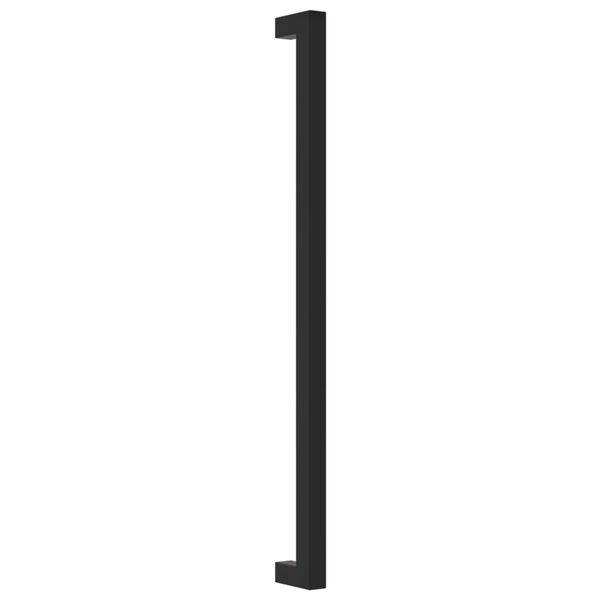 vidaXL Spintelės rankenėlės, 5vnt., juodos, nerūdijantis plienas