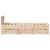 vidaXL Lovos rėmas be čiužinio su galvūgaliu, 90x200cm, pušies masyvas
