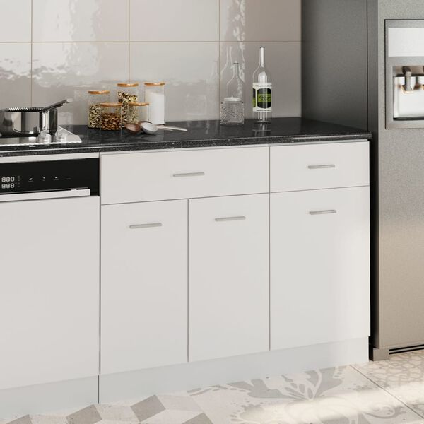 vidaXL Virtuvės stalvir&scaron;is, juodas, 100x60x2,8cm, MDP, su ra&scaron;tais