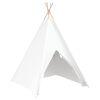 vidaXL Teepee palapinė Balta 120 x 120 x 150 cm Audinys ir plastikas
