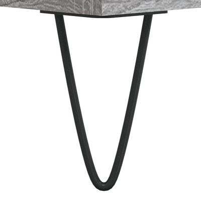 vidaXL Vinilinių plokštelių spintelė, pilka, 74,5x38x48cm, mediena