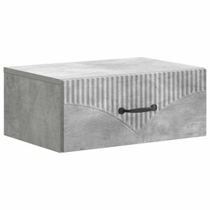 vidaXL Sieninis naktinis staliukas Betono pilka 49 x 34,5 x 20 cm