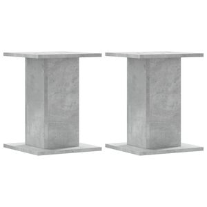 vidaXL Stovai augalams, 2vnt., betono, 30x30x40cm, apdirbta mediena