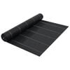 vidaXL Agroplėvelė nuo piktžolių ir &scaron;aknų, juoda, 1x200m, PP