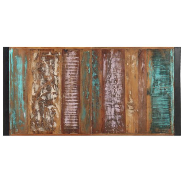 vidaXL Kavos staliukas, 140x70x40cm, perdirbtos medienos masyvas