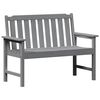 vidaXL Sodo suolas &Scaron;viesiai pilka 120 x 59 x 88 cm HDPE