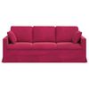 vidaXL Sofa Vyno raudona 198 x 78 x 80 cm Aksomas