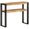 vidaXL Konsolinis staliukas, 90x30x75cm, akacijos medienos masyvas
