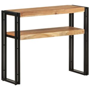 vidaXL Konsolinis staliukas, 90x30x75cm, akacijos medienos masyvas