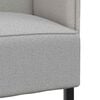 vidaXL Auk&scaron;tos nugaros sofa 101cm Debesų pilka audinys