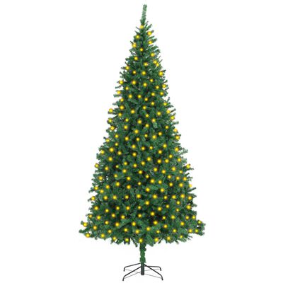 vidaXL Dirbtinė apšviesta Kalėdų eglutė, žalios spalvos, 300cm