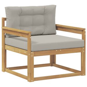vidaXL Lauko Vidurinis Sofa Poliesteris Balta