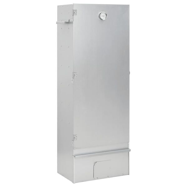 vidaXL Krosnis-rūkykla su stalu, galvanizuotas plienas