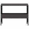 vidaXL Gyvulių pašarų lova Juoda 79 x 35 x 62 cm