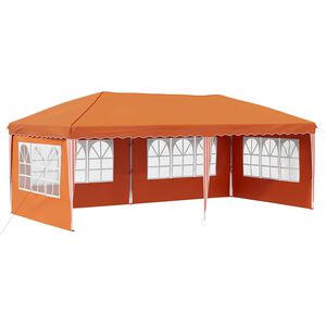 vidaXL Pop-up &scaron;ventinis palapinė 575 x 289 x 245 cm Oranžinė