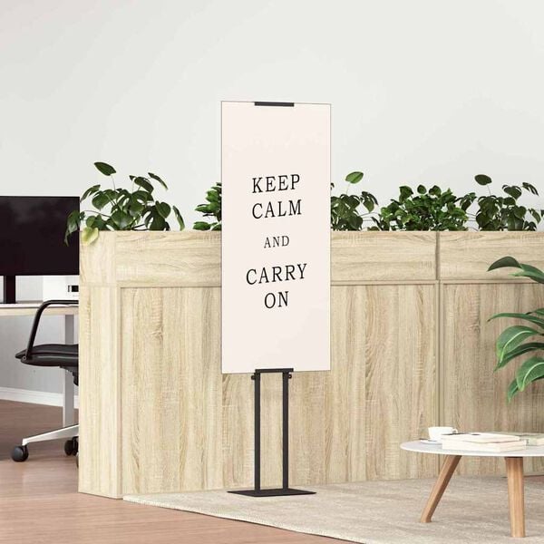 vidaXL Prekybos parodos stendai Juoda 30 x 23,5 x 210 cm Plienas