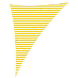 vidaXL Saulės burė Geltona ir balta 4 x 5 x 6,4 m