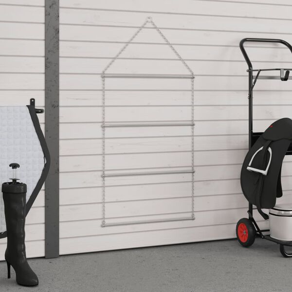 vidaXL Stovas pobalniui, sidabrinės spalvos, nerūdijantis plienas