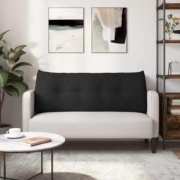 vidaXL Apsaugos Pagalvė Juoda 120 x 24 x 50 cm audinys