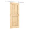 vidaXL Slankios durys Natūrali ir Balta 85 x 210 cm